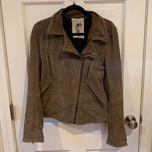 Free People Special Edition Suede Leather Jacket